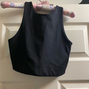 Girlfriend Collective Black Dylan Bra Crop